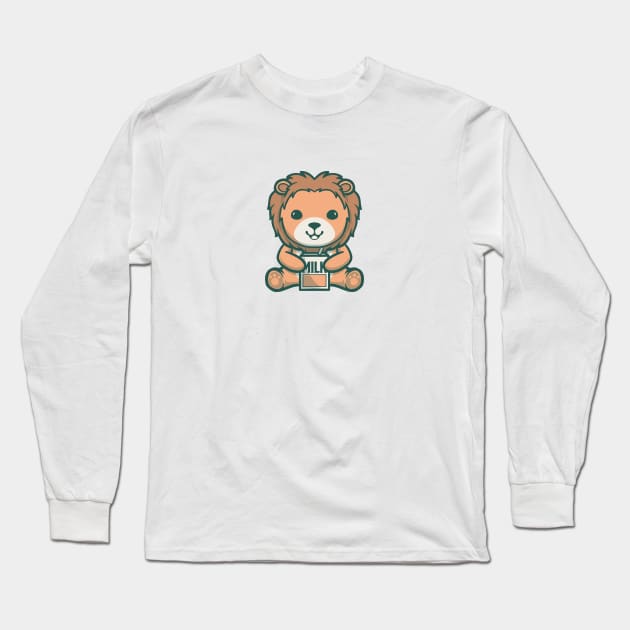 CUTE LION Long Sleeve T-Shirt by BERKAH SERAWUNG